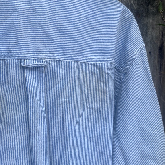 Vintage Christmas Denim Buttondown Shirt|cottagecore Christmas village Holiday - Picture 10 of 10